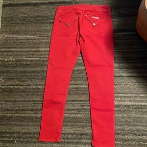 Hudson, red womens 28 x 30 jeans, excellent condition